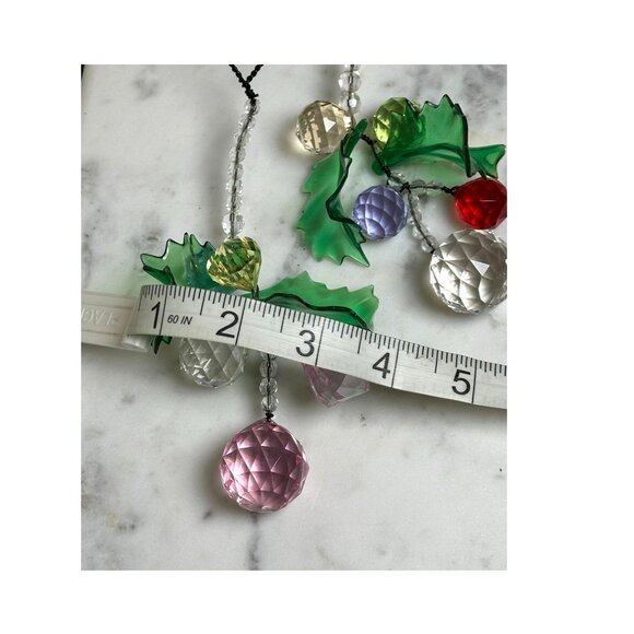 Holly Leaf Crystal Suncatcher Set – Minimalist Christmas Window Décor, Holiday - Picture 7 of 7